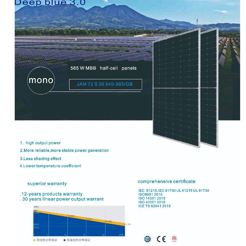 Sistemas de paneles solares de luz solar Blue Sistemas de alta calidad Precio bonito en línea Al por mayor